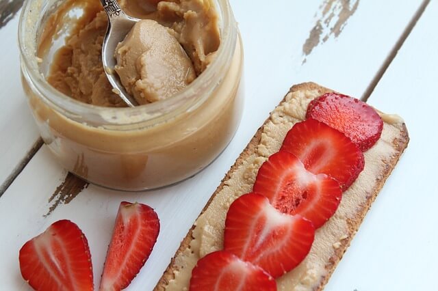 Peanut butter and fruit